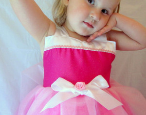 Sleeping Beauty Dress: Aurora Costume, hot pink light pink and white ...
