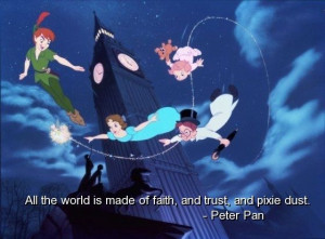 peter pan, best, quotes, sayings, faith, trust, good