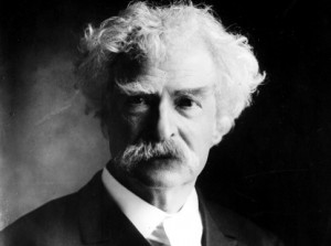 Mark Twain, filmed by Thomas Edison in 1909