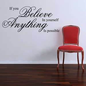homepage > PARKINS INTERIORS > IF YOU BELIEVE WALL STICKERS QUOTES
