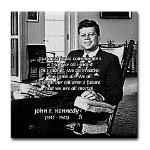 Humanist John F. Kennedy Tile Coaster