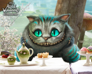 Cheshire Cat and other characters of “Alice in Wonderland”