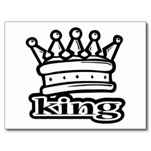 King Crown Royal Royalty Postcards