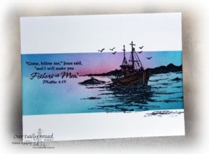 ... Bread Designs Cling Stamp Set The Waves on the Sea, Ship, Bible Verses