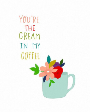 inspirational art print with quote coffee kitchen art by dazeychic, $ ...
