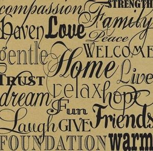LIVE-LOVE-LAUGH-Home-Family-Words-12-X-12-Scrapbook-Paper-CARDSTOCK-2 ...