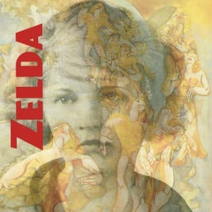 Zelda Fitzgerald: Her portrait overlaying her painting, 