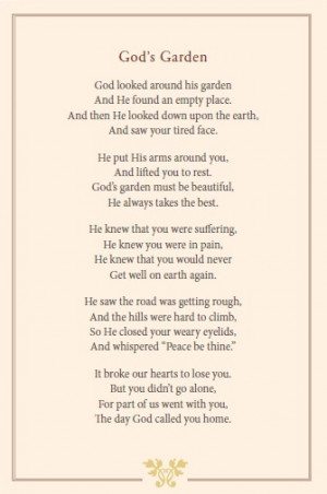 God's Garden. ~ my new favorite poem