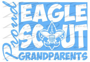 Proud Eagle Scout Grandparents Vinyl Decal sticker Boy Scouts BSA