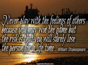 Best Shakespeare quote on feelings