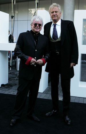 Russell Hitchcock and Graham Russell of the band Air Supply arrive
