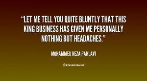 more mohammed reza pahlavi quotes