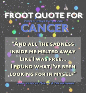 zodiac–signs:Froot Song for Cancer: Happy by Marina and the Diamonds ...