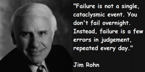 Jim Rohn on failure