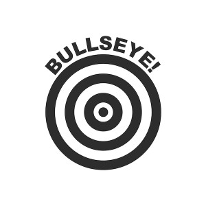 Bullseye Toilet Vinyl Sticker