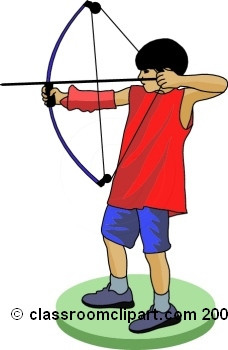 Kids Archery Clipart