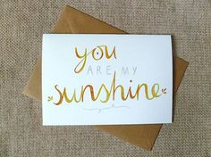 Chin Up Buttercup: 100% recycled card, watercolour handwritten quote ...