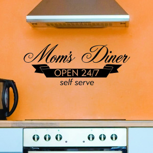 Mom's Diner Wall Quotes™ Decal