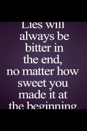 Once a liar and cheater always one