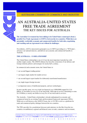 An Australia United States Free Trade Agreement picture