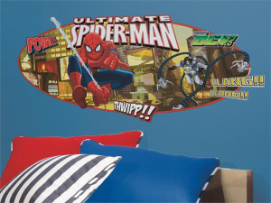 Spiderman - Ultimate Spiderman Headboard Peel & Stick Giant Wall Decal