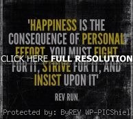 rev run quotes, deep, wise, sayings, happiness
