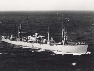 Asa Gray on November 14th 1943 in convoy off the coast off North