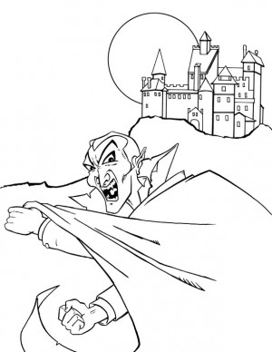 Vampire Coloring Pages for Adults