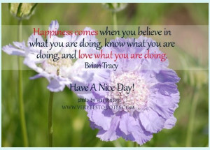 Happiness quotes love what youre doing quotes have a nice day quotes ...