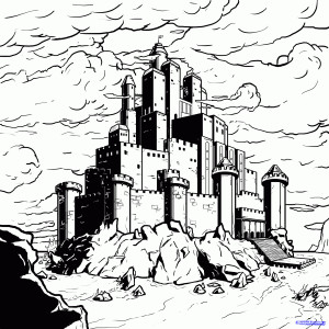 Medieval Castle Drawing