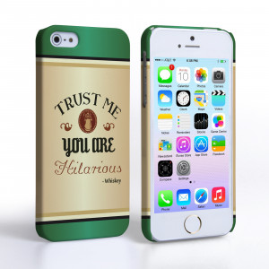 ... Cases / Caseflex iPhone 5 / 5S Irish Whiskey Quote Hard Case – Green
