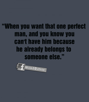 he already belongs to someone else.