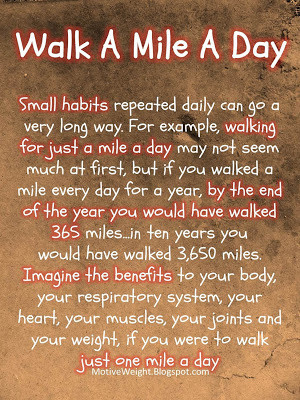 Walk A Mile A Day