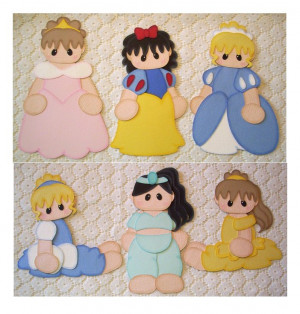 Girl Disney Princess Scrapbooking Paper Piecing 6 Pc. Set