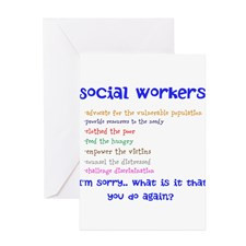 Social Work Greeting Card for