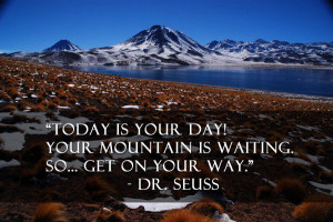 Dr seuss mountain quote