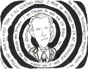 ... is a loser. I think President Bush is doing a bad job. He's driving