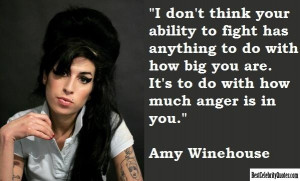 Anger Inside - Amy Winehouse #Quote