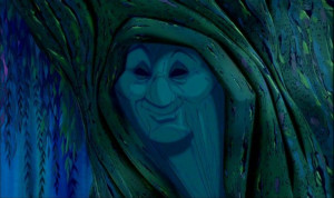 This is the talking tree Grandmother Willow. Yes, that's right: a ...