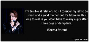 terrible at relationships. I consider myself to be smart and a ...