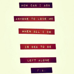 Left Alone Lyric.... Fiona Apple
