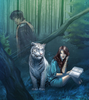 Kelsey and Ren - characters from Tiger's Curse!
