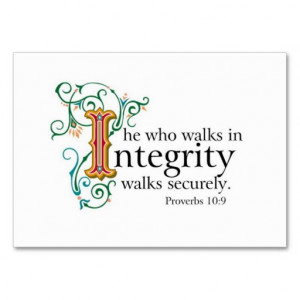 Bible Scriptures on Trust and Integrity.. Large Business Cards (Pack ...
