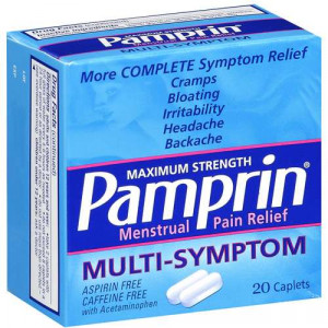 Pamprin Maximum Strength Multi-Symptom Menstrual Pain Relief - 20ct