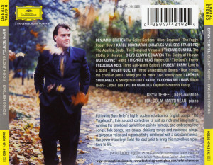 Musica Caratula de Bryn Terfel Silent Noon Del 2004 Trasera