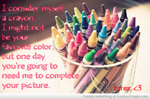 crayon, beautiful, colorful, cute, life, quote, quotes