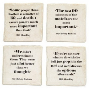 Set of 4 Football Quotes Coasters