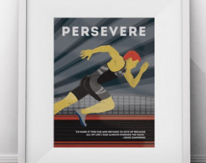 Louis Zamperini Perseverance WWII S tyle Inspired Illustration ...