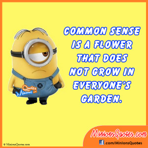 Common sense is a flower that doesn’t grow in everyone’s garden.