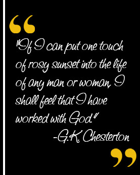 GK Chesterton Quote